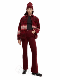 Scotch & Soda The Charm Garment-Dyed Corduroy Flare -Scotch & Soda 169219 Zinfandel MDL FNT