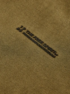 Scotch & Soda Panelled Organic Cotton Crewneck Sweatshirt -Scotch & Soda 169320 Military DTL6