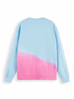 Scotch & Soda Tie-Dye Crewneck Organic Cotton Sweatshirt 19 Scotch & Soda Tie-Dye Crewneck Organic Cotton Sweatshirt -Scotch & Soda 169332 Combo 20A BCK