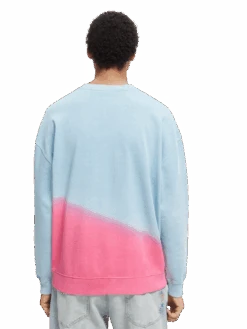 Scotch & Soda Tie-Dye Crewneck Organic Cotton Sweatshirt 22 Scotch & Soda Tie-Dye Crewneck Organic Cotton Sweatshirt -Scotch & Soda 169332 Combo 20A MDL BCK