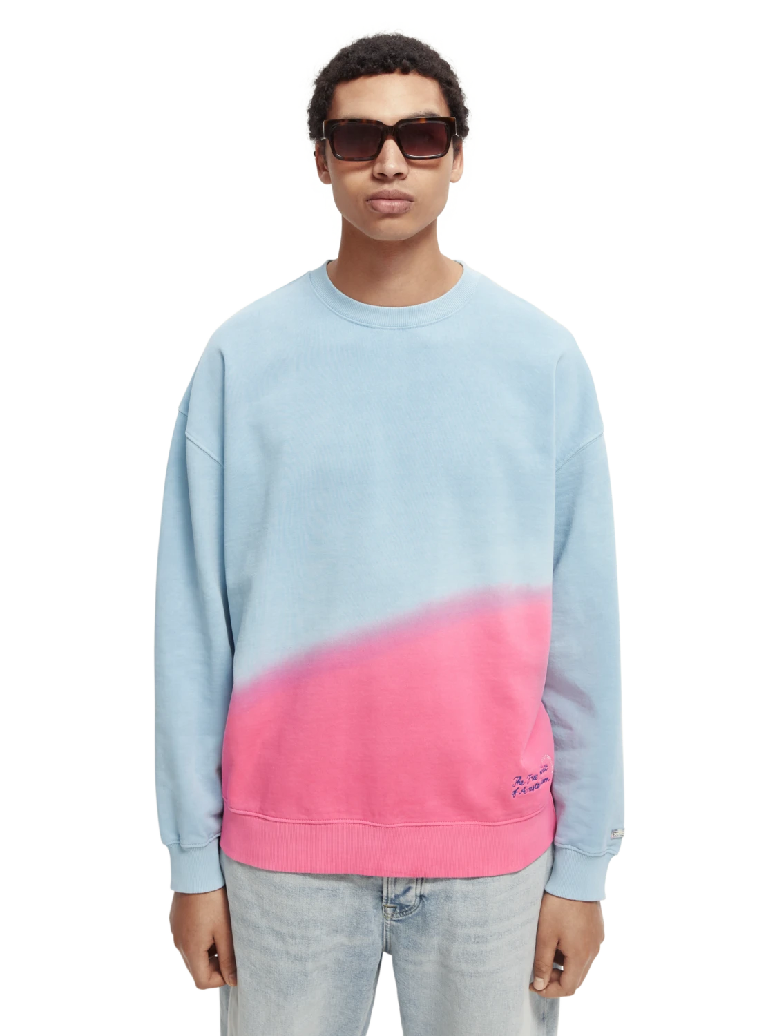 Scotch & Soda Tie-Dye Crewneck Organic Cotton Sweatshirt 12 Scotch & Soda Tie-Dye Crewneck Organic Cotton Sweatshirt - Image 10