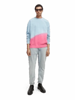 Scotch & Soda Tie-Dye Crewneck Organic Cotton Sweatshirt 25 Scotch & Soda Tie-Dye Crewneck Organic Cotton Sweatshirt -Scotch & Soda 169332 Combo 20A MDL FNT