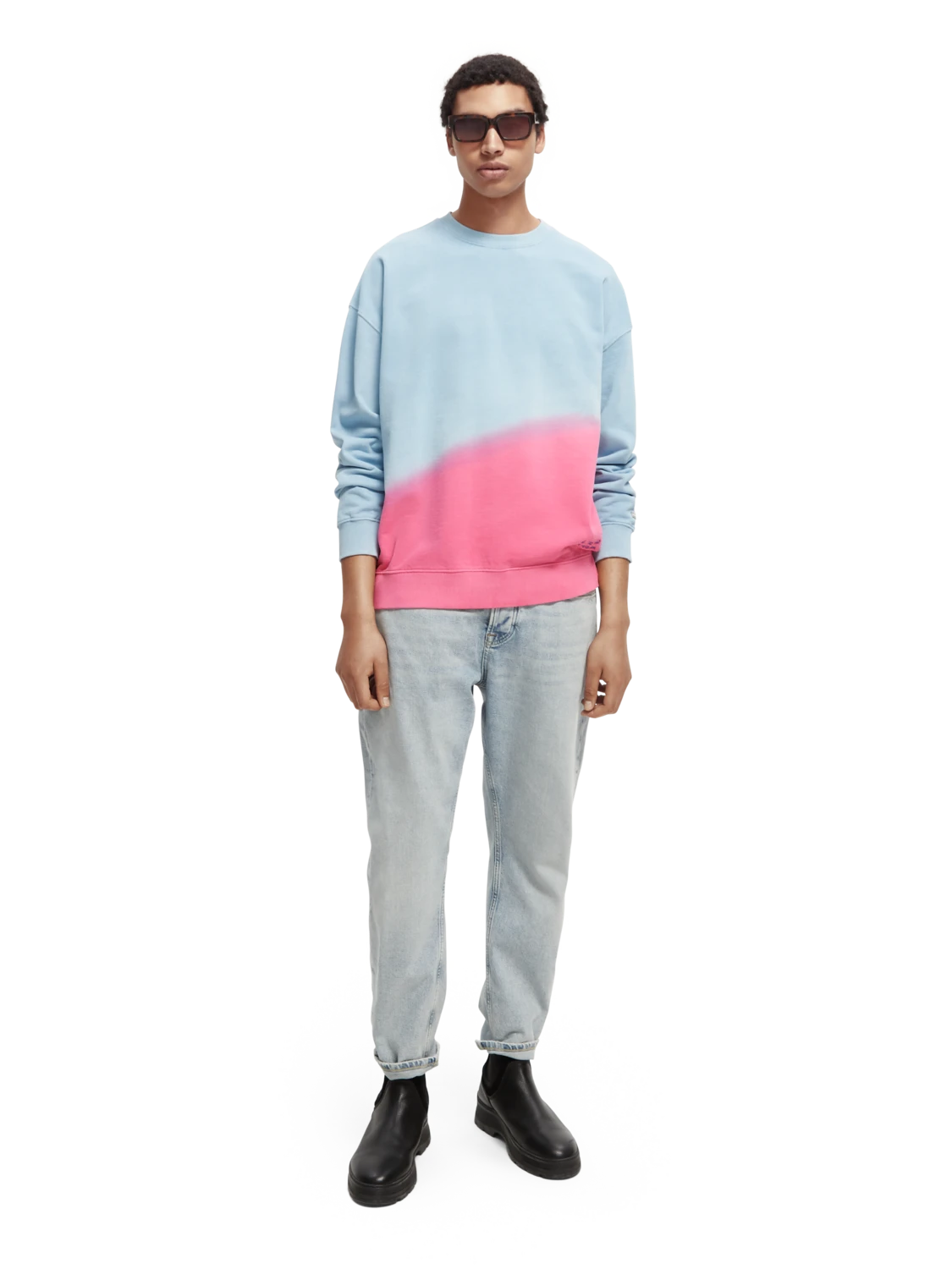 Scotch & Soda Tie-Dye Crewneck Organic Cotton Sweatshirt 14 Scotch & Soda Tie-Dye Crewneck Organic Cotton Sweatshirt - Image 12