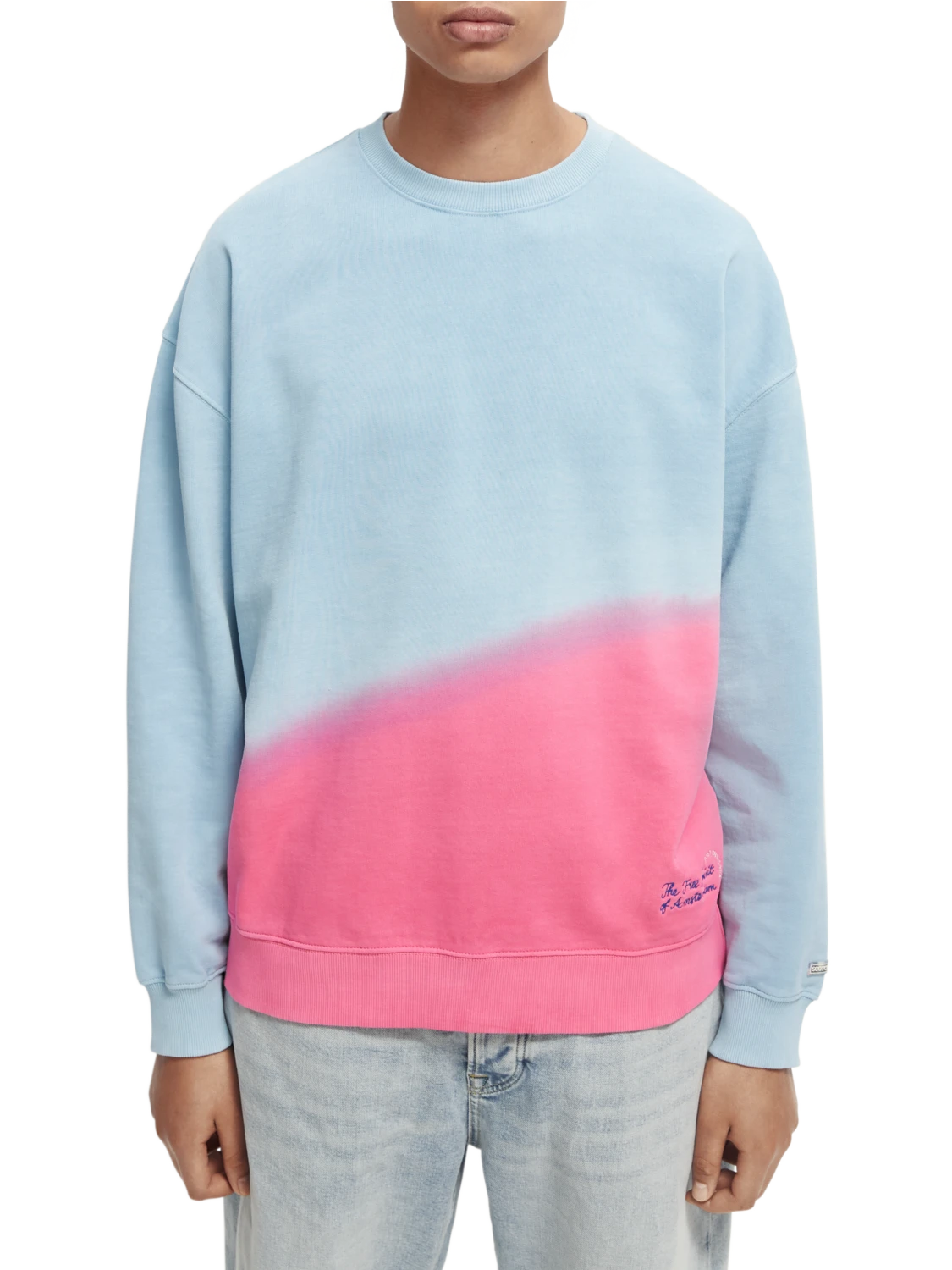 Scotch & Soda Tie-Dye Crewneck Organic Cotton Sweatshirt 3 Scotch & Soda Tie-Dye Crewneck Organic Cotton Sweatshirt