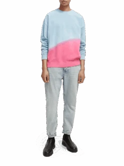 Scotch & Soda Tie-Dye Crewneck Organic Cotton Sweatshirt 15 Scotch & Soda Tie-Dye Crewneck Organic Cotton Sweatshirt -Scotch & Soda 169332 Combo 20A NHD FNT