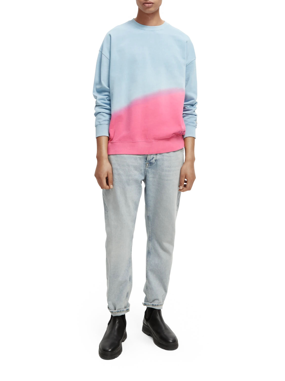 Scotch & Soda Tie-Dye Crewneck Organic Cotton Sweatshirt 4 Scotch & Soda Tie-Dye Crewneck Organic Cotton Sweatshirt - Image 2