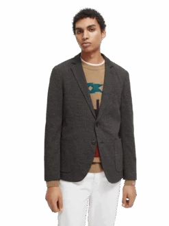 Scotch & Soda Knitted Single-Breasted Blazer 25 Scotch & Soda Knitted Single-Breasted Blazer -Scotch & Soda 169340 Combo 20A MDL CRP