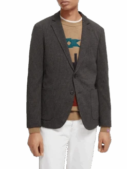 Scotch & Soda Knitted Single-Breasted Blazer