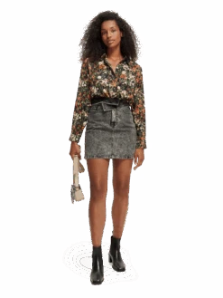 Scotch & Soda Printed Relaxed Fit Shirt -Scotch & Soda 169343 Meadow 20Deep 20Raspberry MDL FNT