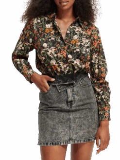 Scotch & Soda Printed Relaxed Fit Shirt