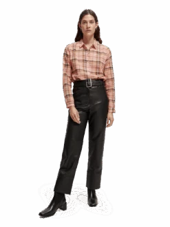 Scotch & Soda Printed Regular Fit Shirt 25 Scotch & Soda Printed Regular Fit Shirt -Scotch & Soda 169344 Winter 20Peach 20Check MDL FNT