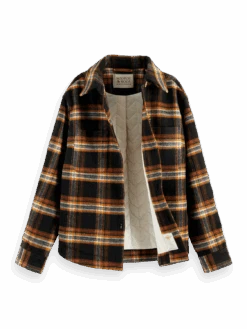 Scotch & Soda Checked Shirt Jacket -Scotch & Soda 169359 Multi 20Plaid DTL1