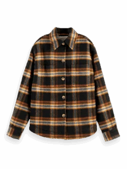 Scotch & Soda Checked Shirt Jacket -Scotch & Soda 169359 Multi 20Plaid FNT