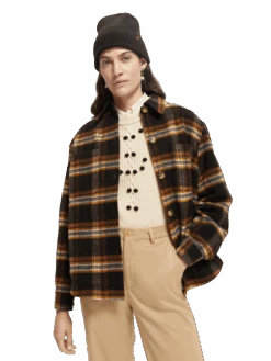 Scotch & Soda Checked Shirt Jacket -Scotch & Soda 169359 Multi 20Plaid MDL CRP