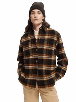 Scotch & Soda Checked Shirt Jacket -Scotch & Soda 169359 Multi 20Plaid MDL DTL1