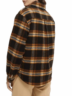 Scotch & Soda Checked Shirt Jacket -Scotch & Soda 169359 Multi 20Plaid NHD BCK