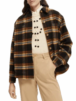 Scotch & Soda Checked Shirt Jacket