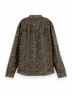 Scotch & Soda Lightweight Shirt With Ribbon Collar 19 Scotch & Soda Lightweight Shirt With Ribbon Collar -Scotch & Soda 169362 Space 20floral 20cinnamon 20spice BCK