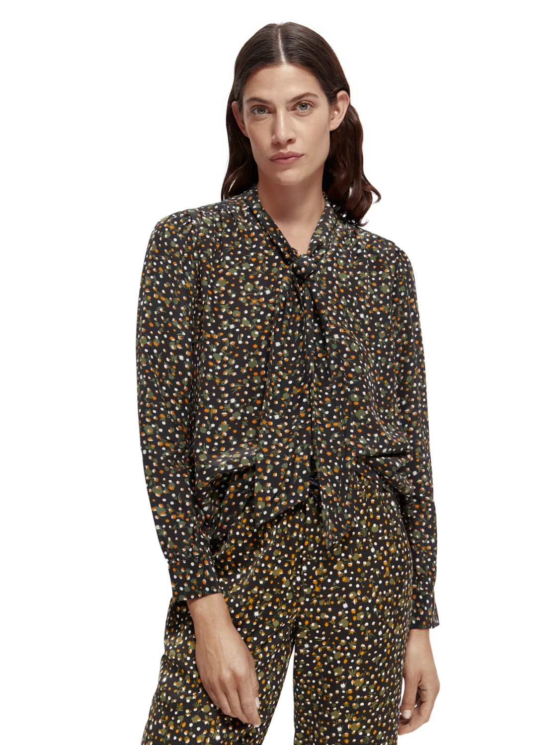Scotch & Soda Lightweight Shirt With Ribbon Collar 12 Scotch & Soda Lightweight Shirt With Ribbon Collar - Image 10