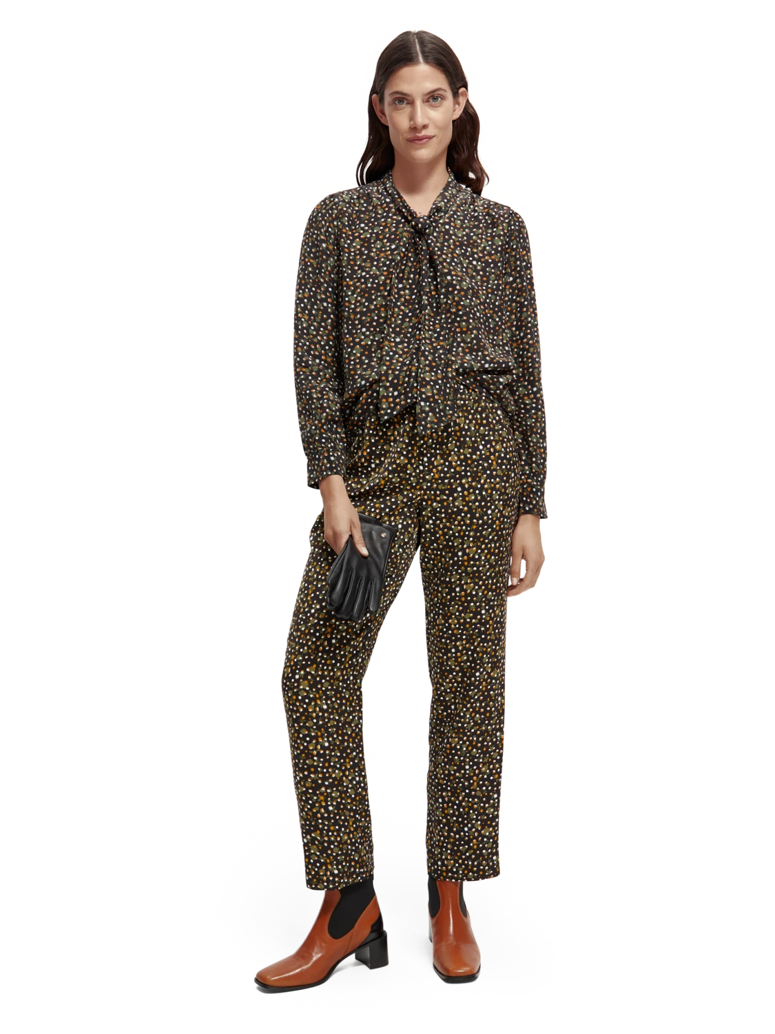 Scotch & Soda Lightweight Shirt With Ribbon Collar 14 Scotch & Soda Lightweight Shirt With Ribbon Collar - Image 12