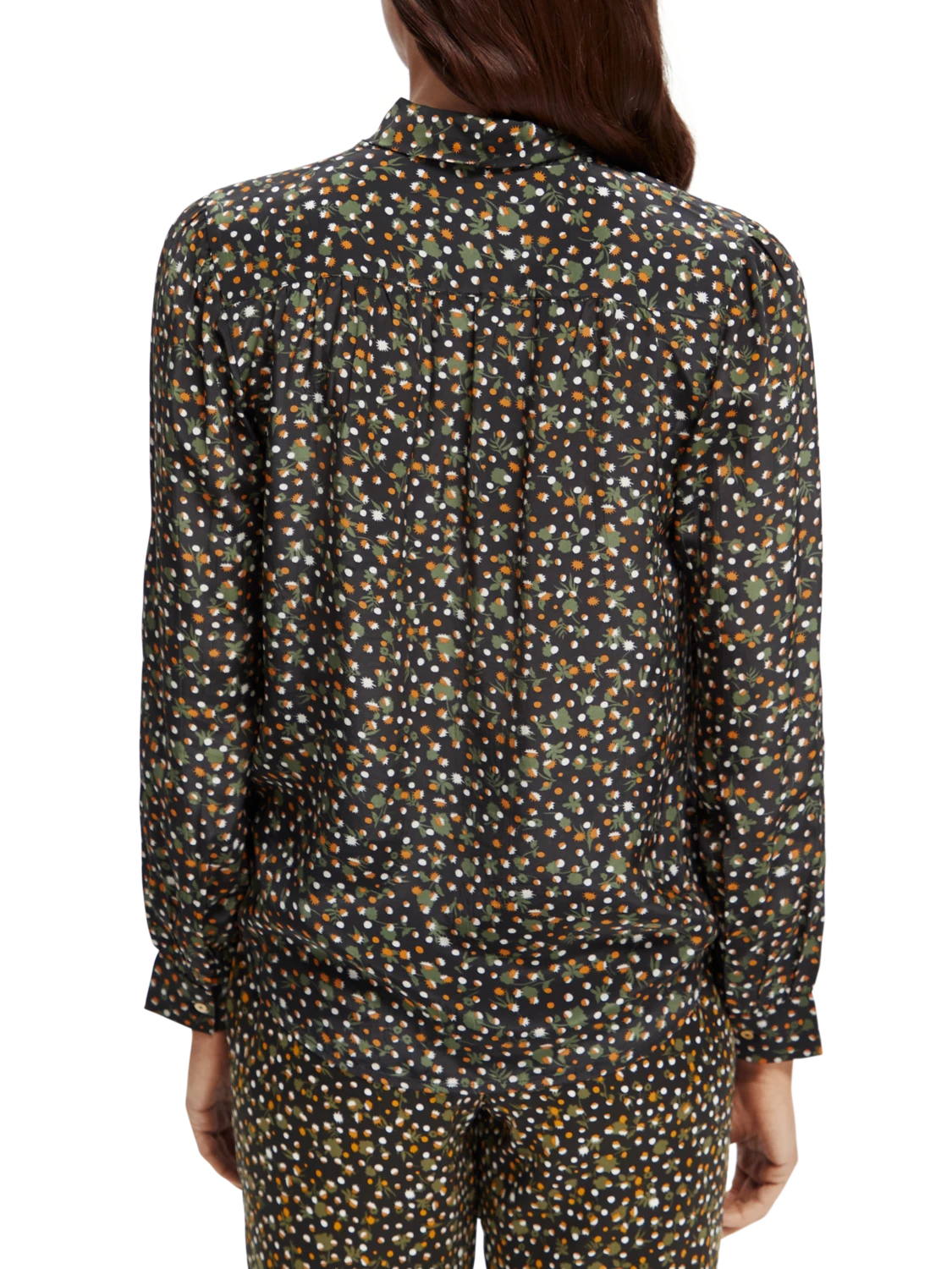 Scotch & Soda Lightweight Shirt With Ribbon Collar 5 Scotch & Soda Lightweight Shirt With Ribbon Collar - Image 3