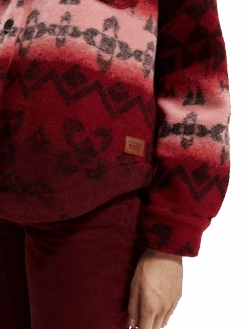 Scotch & Soda Printed Jacquard Overshirt -Scotch & Soda 169364 Aztec 20Burnt 20Saffron MDL DTL1