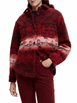 Scotch & Soda Printed Jacquard Overshirt