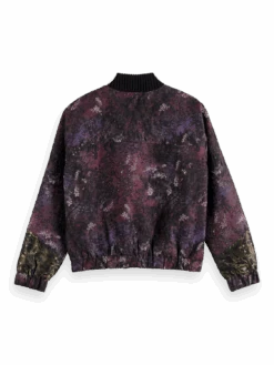 Scotch & Soda Printed Jacquard Bomber Jacket -Scotch & Soda 169373 Midnight 20Slate BCK