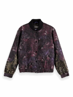 Scotch & Soda Printed Jacquard Bomber Jacket -Scotch & Soda 169373 Midnight 20Slate FNT