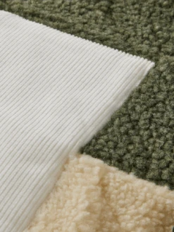 Scotch & Soda Panelled Quilted Teddy Jacket -Scotch & Soda 169383 Combo 20A DTL6