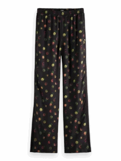 Scotch & Soda The Gia Mid-Rise Wide-Leg Elasticated Trousers 20 Scotch & Soda The Gia Mid-Rise Wide-Leg Elasticated Trousers -Scotch & Soda 169390 Planets FNT