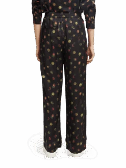 Scotch & Soda The Gia Mid-Rise Wide-Leg Elasticated Trousers 24 Scotch & Soda The Gia Mid-Rise Wide-Leg Elasticated Trousers -Scotch & Soda 169390 Planets MDL BCK