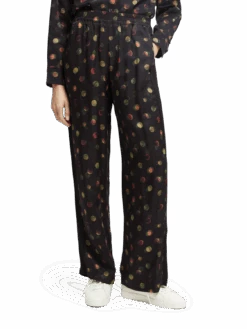 Scotch & Soda The Gia Mid-Rise Wide-Leg Elasticated Trousers 25 Scotch & Soda The Gia Mid-Rise Wide-Leg Elasticated Trousers -Scotch & Soda 169390 Planets MDL CRP