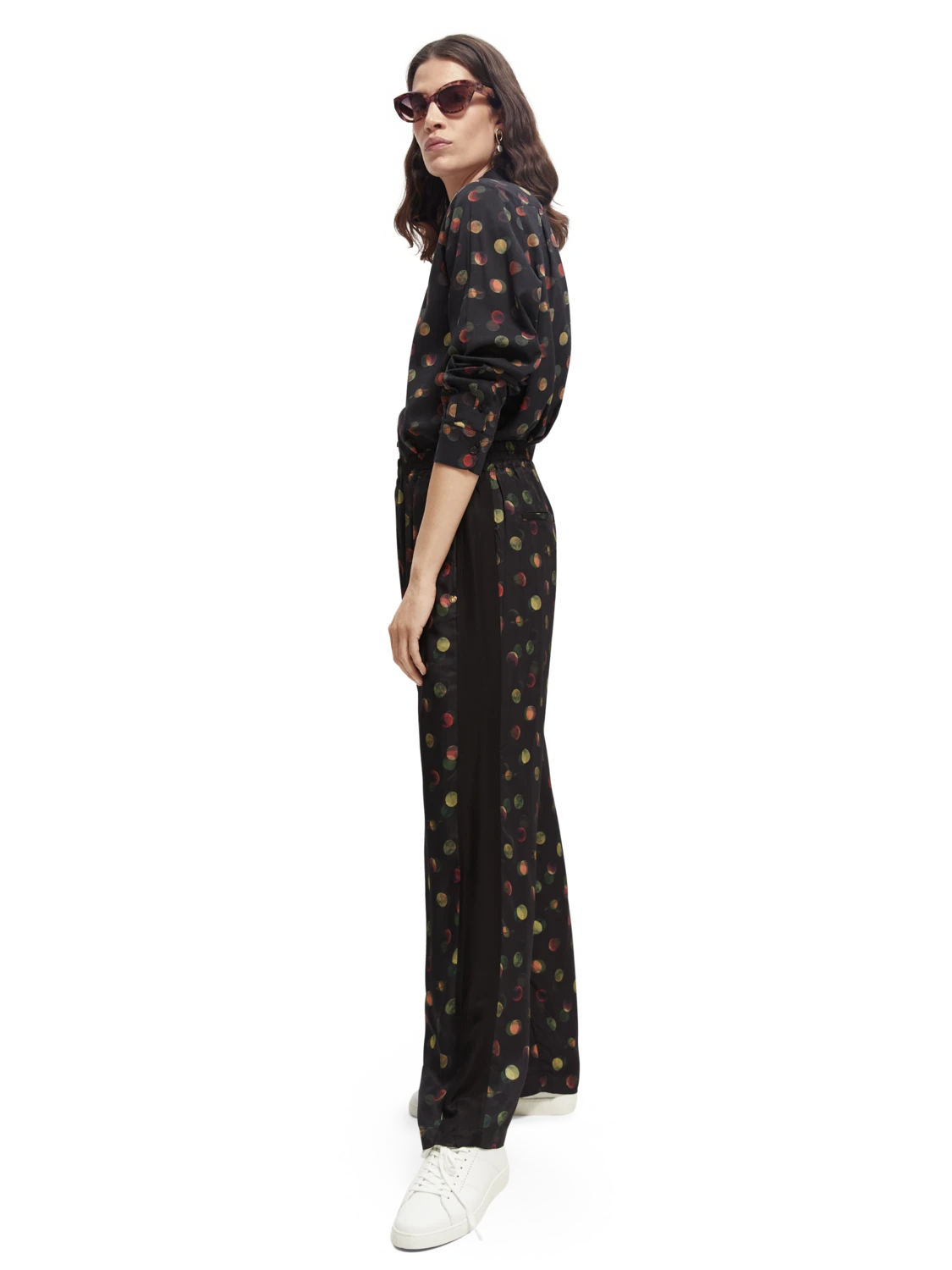 Scotch & Soda The Gia Mid-Rise Wide-Leg Elasticated Trousers 15 Scotch & Soda The Gia Mid-Rise Wide-Leg Elasticated Trousers - Image 13