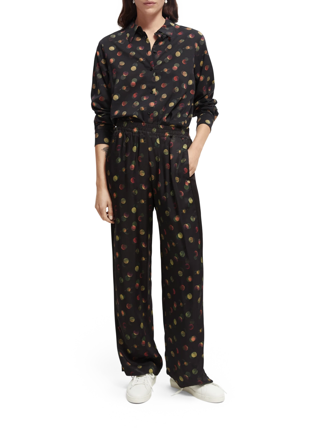Scotch & Soda The Gia Mid-Rise Wide-Leg Elasticated Trousers 4 Scotch & Soda The Gia Mid-Rise Wide-Leg Elasticated Trousers - Image 2