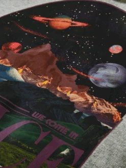 Scotch & Soda Loose Fit Organic Cotton Artwork Hoodie 20 Scotch & Soda Loose Fit Organic Cotton Artwork Hoodie -Scotch & Soda 169412 Grey 20Melange DTL6