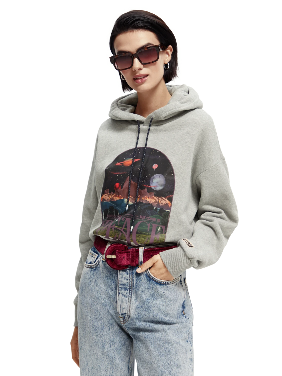 Scotch & Soda Loose Fit Organic Cotton Artwork Hoodie 12 Scotch & Soda Loose Fit Organic Cotton Artwork Hoodie - Image 10