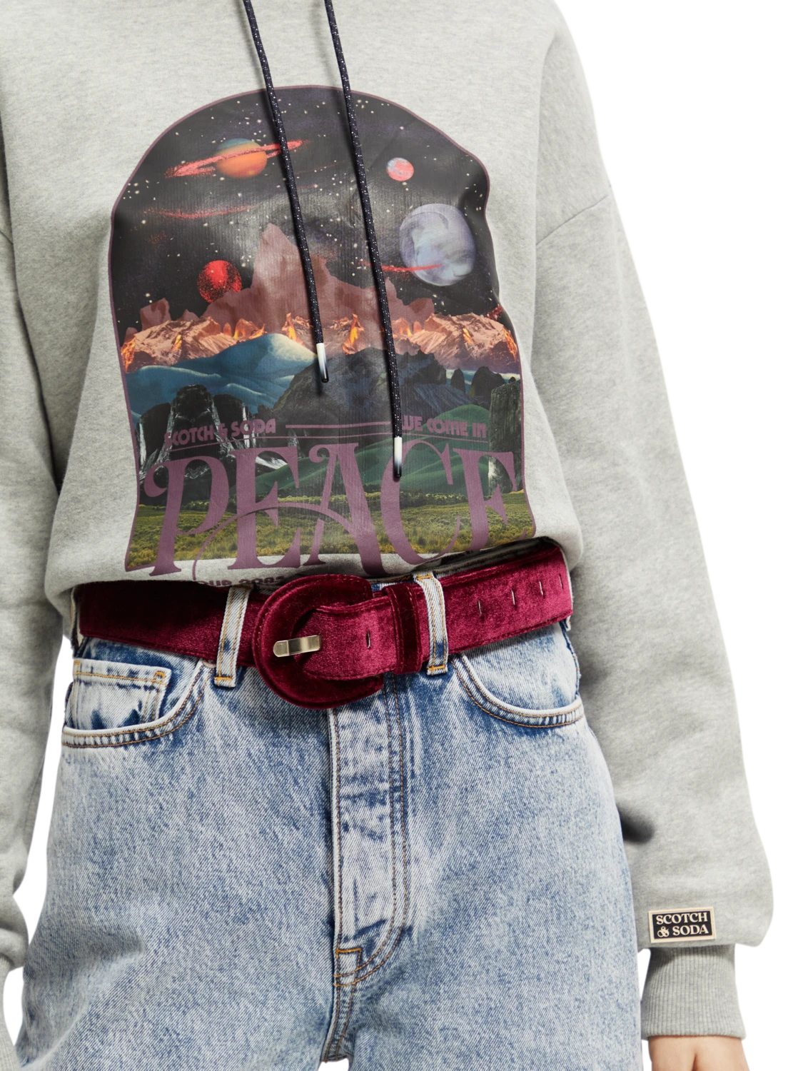 Scotch & Soda Loose Fit Organic Cotton Artwork Hoodie 6 Scotch & Soda Loose Fit Organic Cotton Artwork Hoodie - Image 4