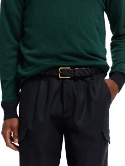 Scotch & Soda Braided Leather And Cord Belt -Scotch & Soda 169453 Combo 20B MDL CRP