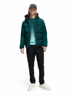 Scotch & Soda Wool-Blended Dress Trousers -Scotch & Soda 169578 Night MDL FNT