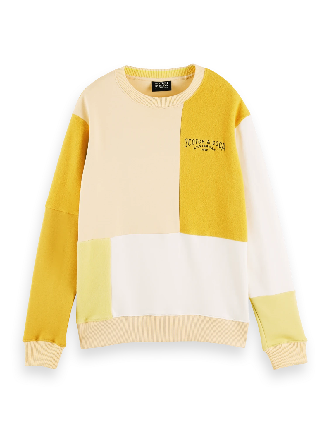 Scotch & Soda Organic Brushed Felpa Panelled Sweatshirt 7 Scotch & Soda Organic Brushed Felpa Panelled Sweatshirt - Image 5