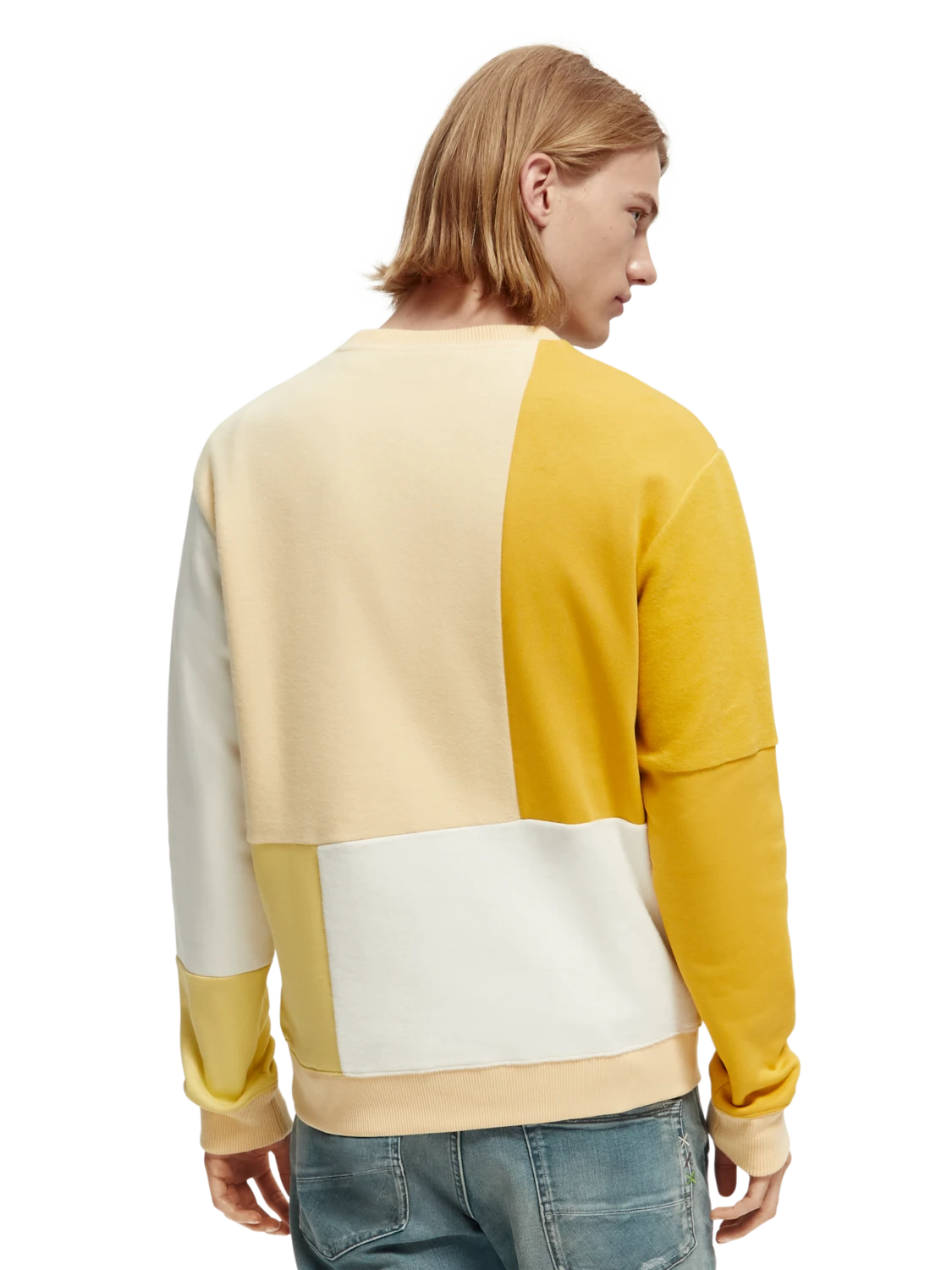 Scotch & Soda Organic Brushed Felpa Panelled Sweatshirt 11 Scotch & Soda Organic Brushed Felpa Panelled Sweatshirt - Image 9