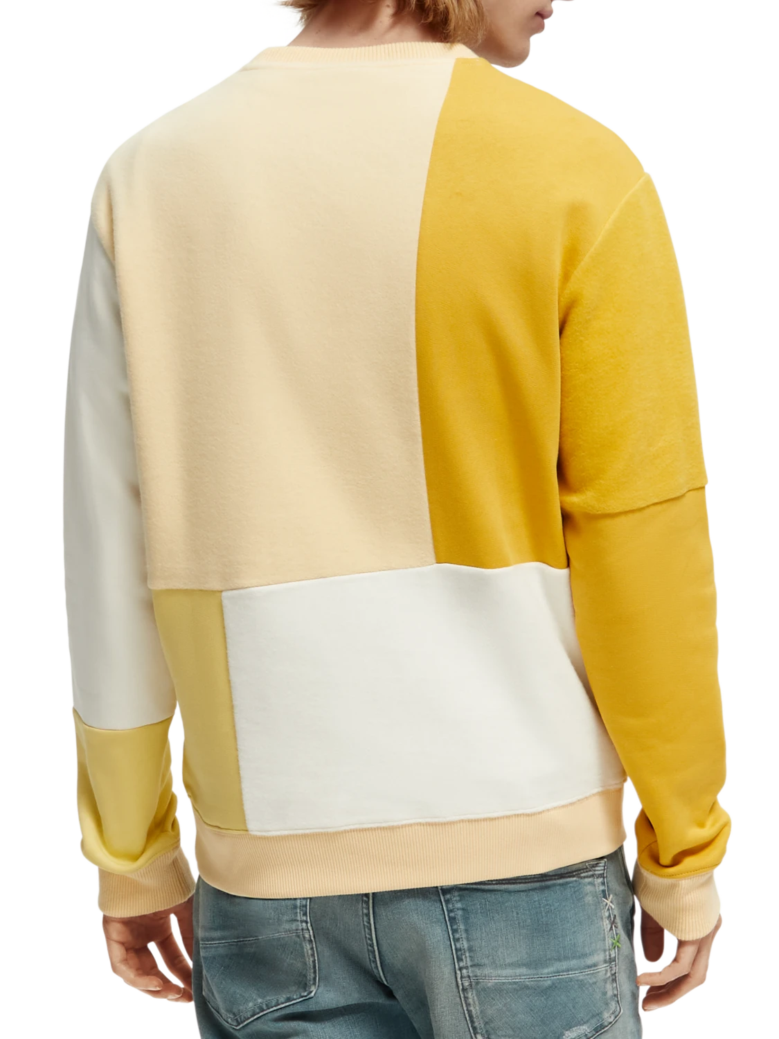 Scotch & Soda Organic Brushed Felpa Panelled Sweatshirt 5 Scotch & Soda Organic Brushed Felpa Panelled Sweatshirt - Image 3