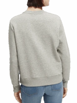 Scotch & Soda Regular-Fit Artwork Crewneck Sweatshirt 16 Scotch & Soda Regular-Fit Artwork Crewneck Sweatshirt -Scotch & Soda 169610 Light 20Heather 20Grey NHD BCK