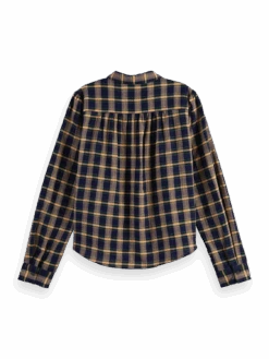 Scotch & Soda Checked Slim Fit Shirt 19 Scotch & Soda Checked Slim Fit Shirt -Scotch & Soda 169617 Blue 20Spruce 20Plaid BCK