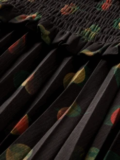 Scotch & Soda Printed Smocked Mini Dress -Scotch & Soda 169628 Planets DTL6