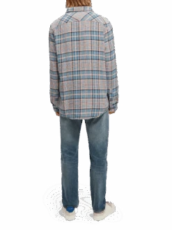Scotch & Soda Regular Fit Checked Brushed Flannel Shirt -Scotch & Soda 169732 Combo 20B NHD BCK
