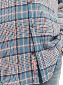 Scotch & Soda Regular Fit Checked Brushed Flannel Shirt -Scotch & Soda 169732 Combo 20B NHD DTL1