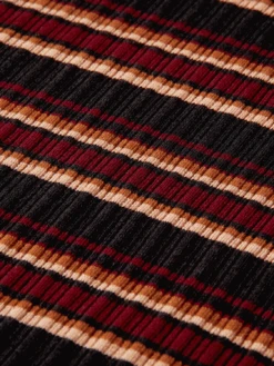 Scotch & Soda Fitted Ribbed Striped Sweater -Scotch & Soda 169758 Black 20Sky DTL6