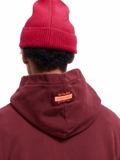 Scotch & Soda Felpa Artwork Hoodie -Scotch & Soda 169765 Bordeaux MDL DTL1